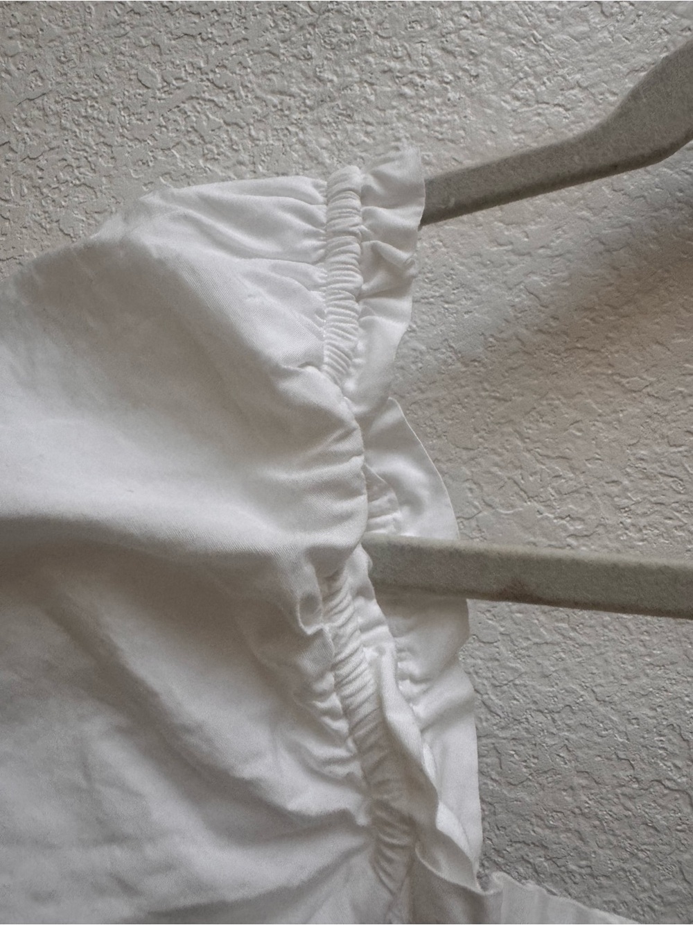Sundays Best Aritzia Hadley White Smocked Square Neck Puff-Sleeve Baby Doll Mini - Picture 7 of 15